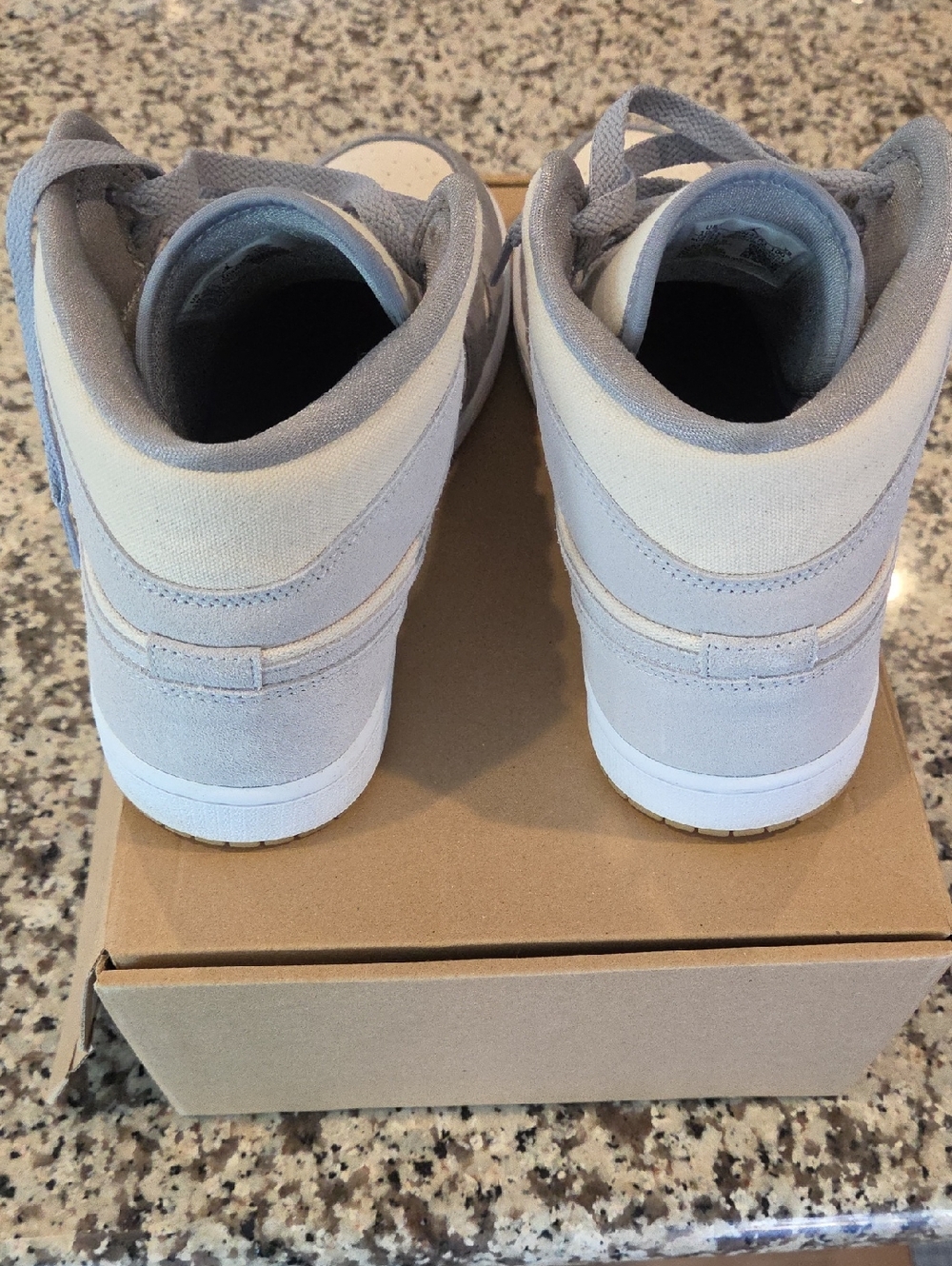 Nike Air Jordan Mid Coconut Cream Sneakers In Mint Condition. - Picture 2 of 6